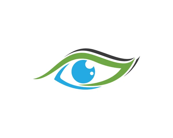 Eye Care Logo Vektor — Stockvektor