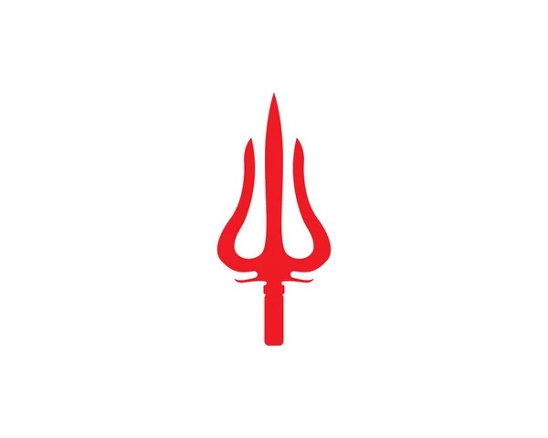 Sihirli trident araçları logo vektör şablonu — Stok Vektör