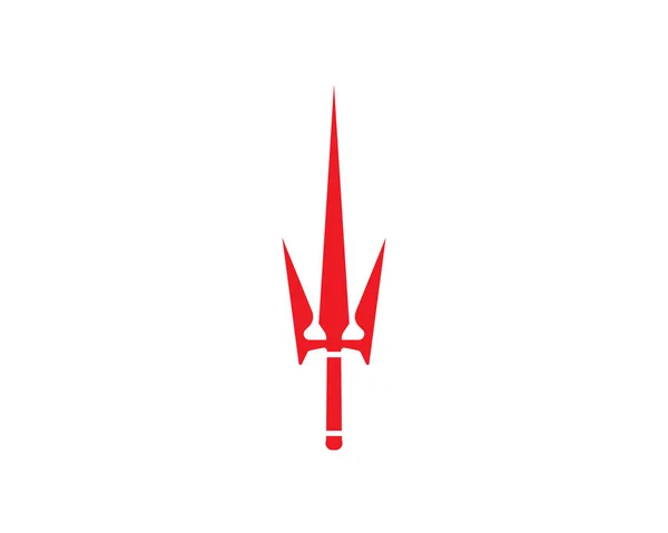 Magiska trident verktyg logo vector mall — Stock vektor