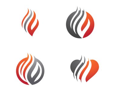 Yangın alev hots logosu