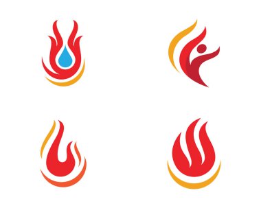 Yangın alev hots logosu