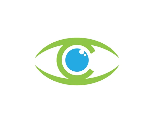 Cuidados com os olhos logotipo vetor — Vetor de Stock