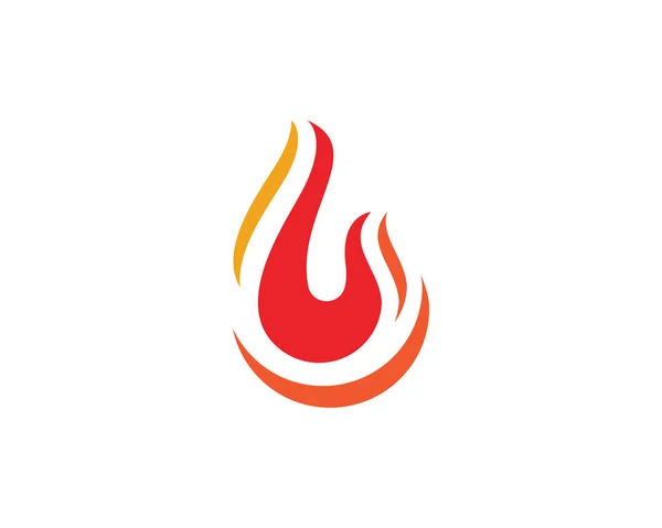 Tűz láng hots logó — Stock Vector