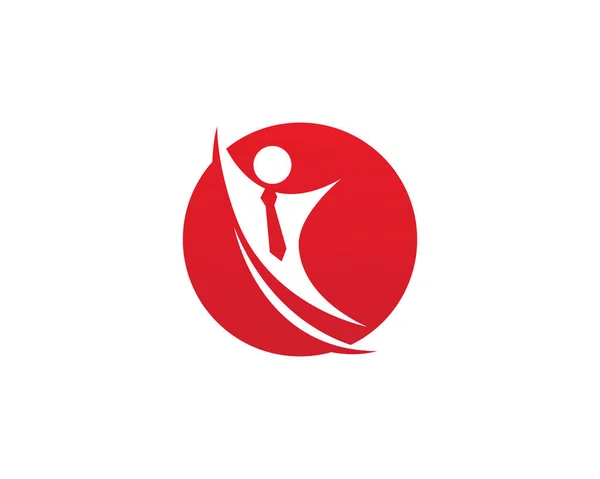 Logo template - succesvolle mensen — Stockvector