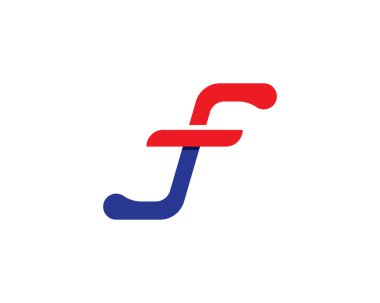 F harf logo ve sembol şablon vektör