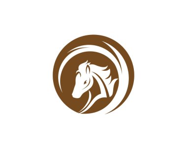Kafa at logo ve şablon simgeler