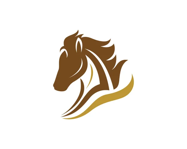 Κεφάλι αλόγου λογότυπο και το πρότυπο εικονίδια — Διανυσματικό Αρχείο