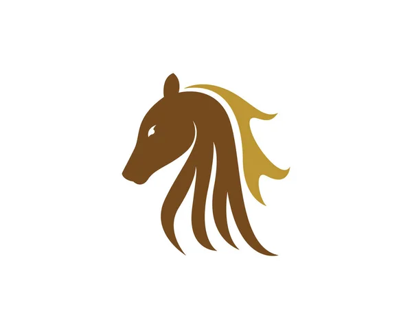 Kopf Pferd Logo und Vorlage Symbole — Stockvektor