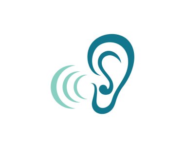 kulak logo sağlık sembol ve şablon vektör