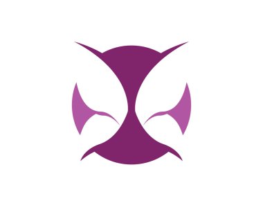 Kelebek kavramsal basit ve renkli simge. logo. vektör çizim