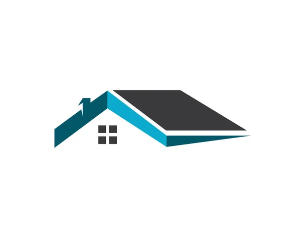 Σπίτι και τα κτίρια πρότυπο λογότυπο — Διανυσματικό Αρχείο