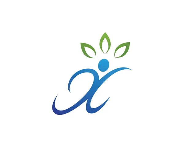 Business people success health logo — Stock Vector