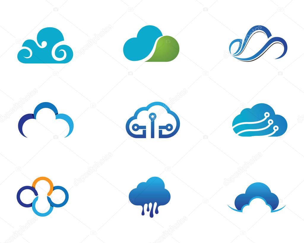 Cloud server data save logo