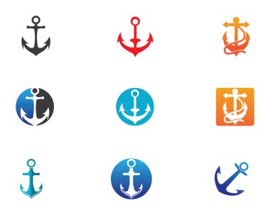 çapa logo ve sembol şablonu