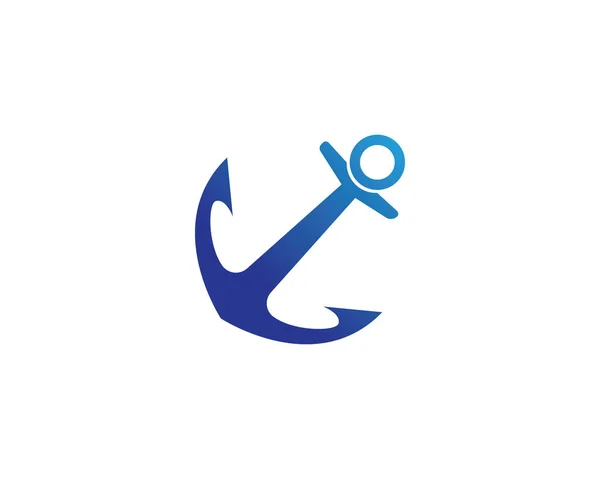 Anchor logo and symbol template — Stock Vector
