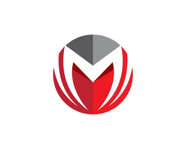 M logotipo letra e símbolos modelo de vetor —  Vetores de Stock