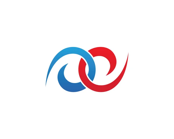 Logo infinito y plantilla de símbolos — Vector de stock
