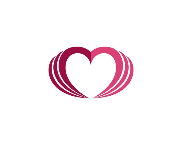 Liebe Logo Vektor Vorlage — Stockvektor