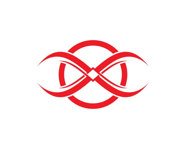 Infinity logo en symbolen sjabloon — Stockvector