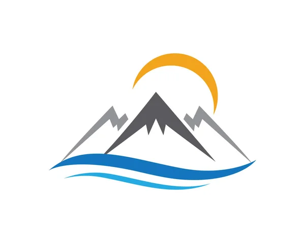 Modèle d'entreprise de logo de montagne vecteur — Image vectorielle