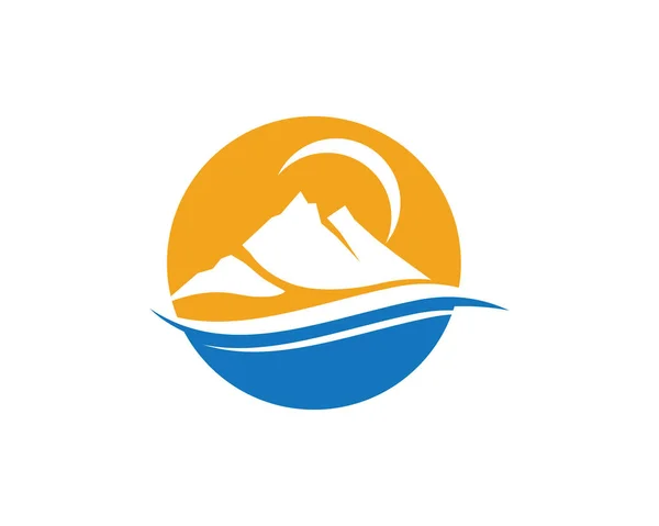 Mountain Logo Business Template Vector — Vector de stoc