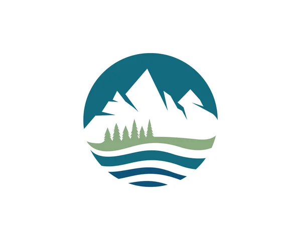 Ορεινό Λογότυπο Επιχειρηματικό Πρότυπο Διάνυσμα — Διανυσματικό Αρχείο