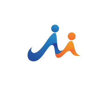 M harfi logo ve sembolleri vektör şablonu