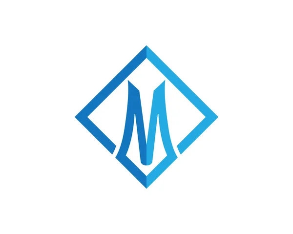 M logo letra y símbolos vector plantilla — Vector de stock