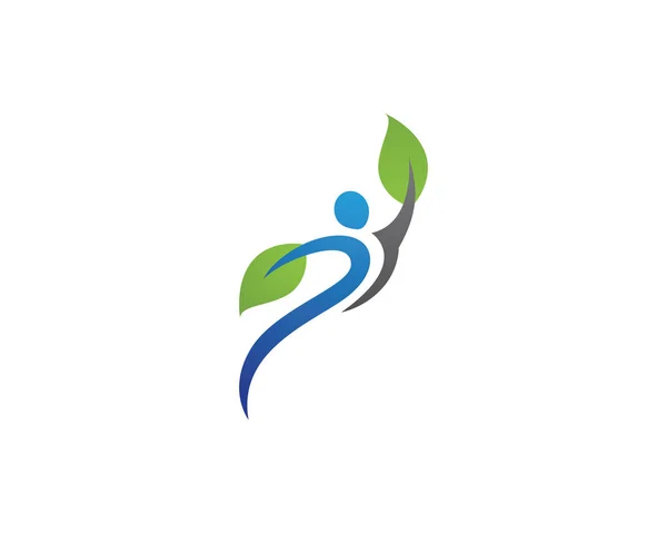 Templat Logo - bisnis orang sukses - Stok Vektor