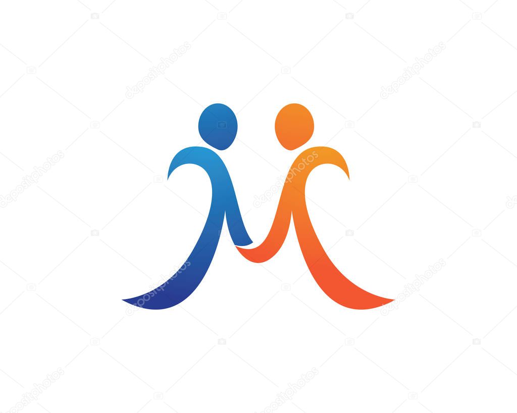 Family care people love logo and template