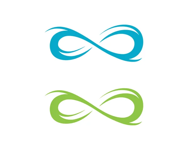 Modèle de logo et de symboles d'entreprise Infinity — Image vectorielle