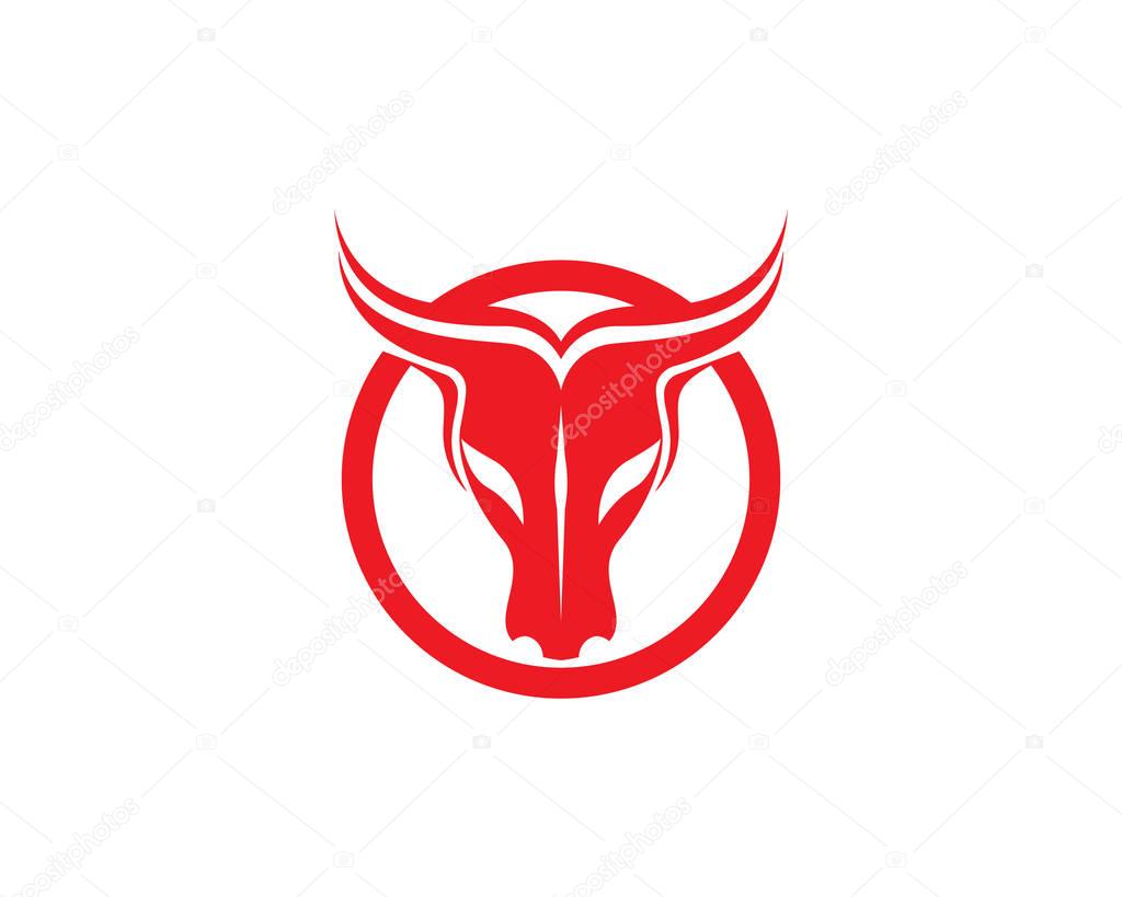 Bull horn logo and symbols