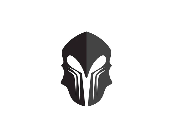 Gladiátor maszk jel és szimbólum — Stock Vector