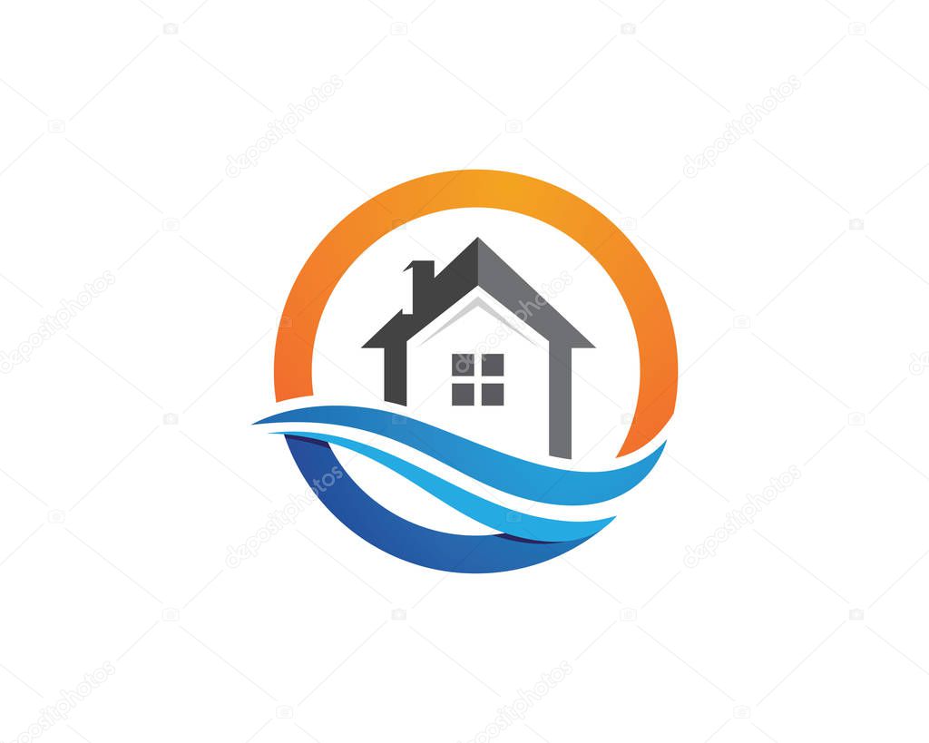 Home and buildings logo and symbols logo