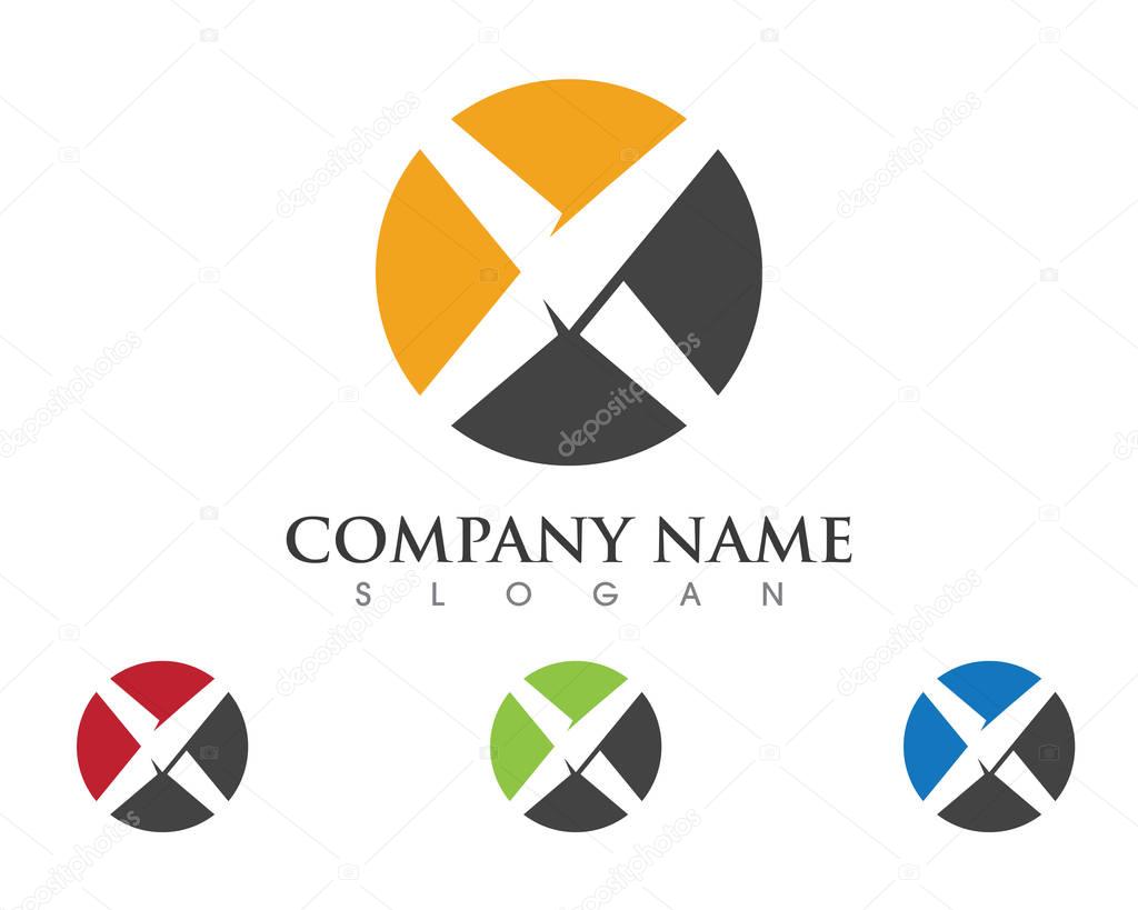  Business abstract logo design template logo