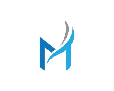 A harfi vektör simgeler gibi logolar ve şablon