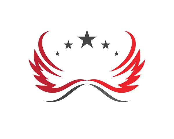 Vektor znamení abstraktní ptáka v letu logo — Stockový vektor