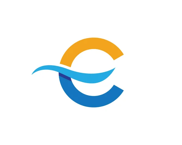 Océan vague eau plage logo et symboles — Image vectorielle