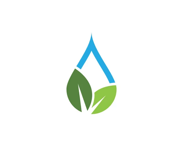 Φύλλο λογότυπο πράσινο της φύσης και των συμβόλων — Διανυσματικό Αρχείο
