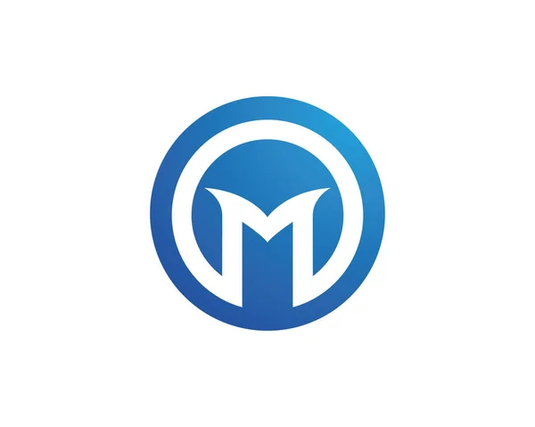 Letter M vector pictogrammen dergelijke logo's en de sjabloon — Stockvector