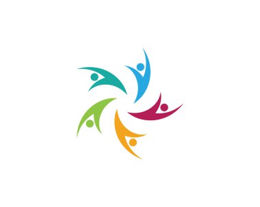 Topluluk insanlar Başarı logosu ve sembolleri