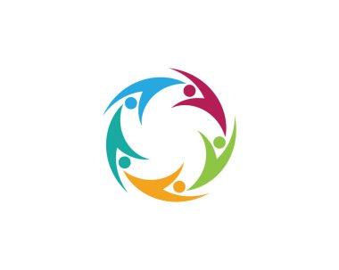 Topluluk insanlar Başarı logosu ve sembolleri