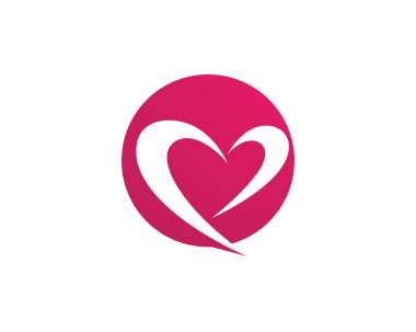 Aşk Logo vektör şablon işaret ve sembolleri 