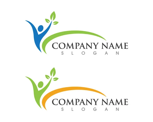 Логотип та шаблон успішних людей бізнес-вектор — стоковий вектор