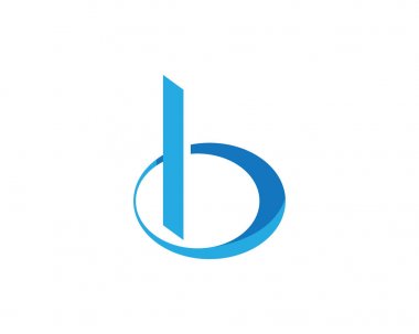 B harfi Logo iş şablonu vektör simgesi