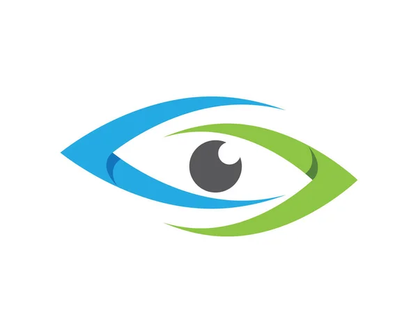 Шаблон логотипа и символов для ухода за глазами — стоковый вектор