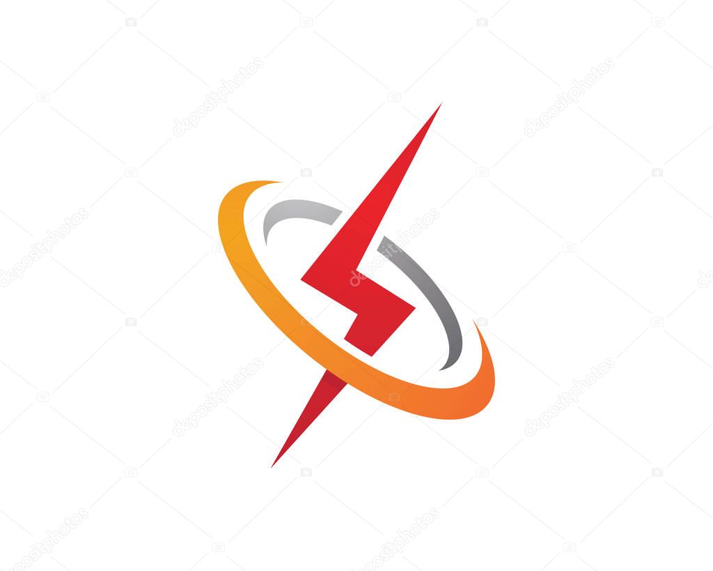 Flash lighting logo and symbols template — Stock Vector © elaelo 148322145