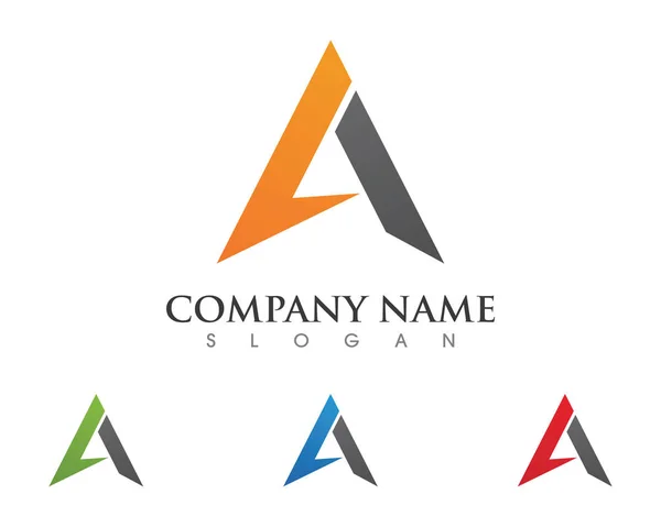 Um logotipo de letra e símbolos modelo vetor — Vetor de Stock