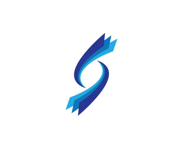 Zakelijke zakelijke brief S logo ontwerp vector — Stockvector