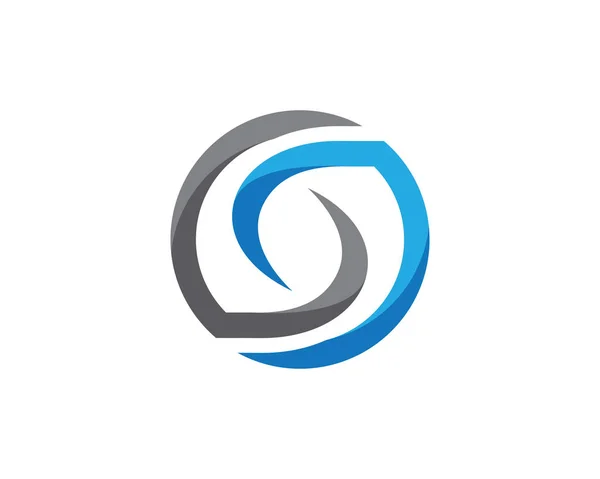 Företagsbrev S logo design vektor — Stock vektor